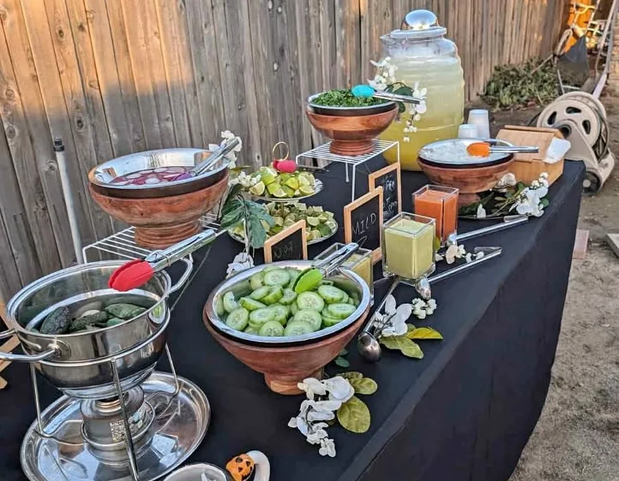 Buffet de taquiza para fiesta